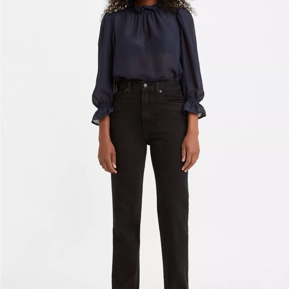 70'S HIGH RISE SLIM STRAIGHT WOMEN'S JEANS - Picture 3 of 13